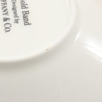 【중고 2 손】 티파니 TIFFANY & CO 식기 골드 밴드 티컵 & 접시 2 손님 세트 기타 컵 세트 유니섹스 Used A