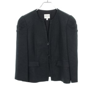 [Used, Grade A] Armani ARMANI COLLEZIONI Color Peplum Wool Silk Jacket for Women