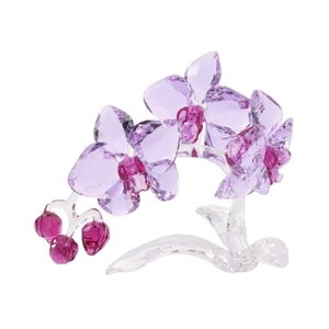 【중고 2손】 스와로브스키 SWAROVSKI 오키드 꽃 퍼플 기타 오키드 소품 퍼플 레이디스 Used A