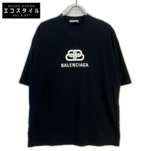 Balenciaga 2018 model, black, oversized, BB logo T-shirt, size S [Used]