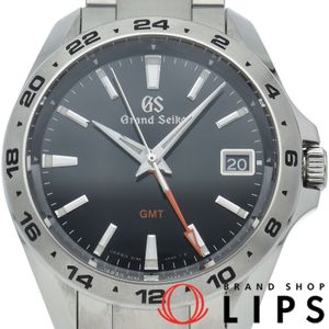 세이코 Grand Seiko 쿼츠 GMT 39 mm 스포츠 컬렉션 Grand Seiko GMT Sport Collection SBGN003/9F86-0AB0 SS 맨즈 시계 블랙 마무리 미품 【중고】