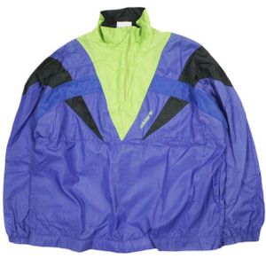adidas 00s Nylon Half-Zip Jacket, Size L (approx.), Purple, Vintage Pullover Windbreaker Outerwear [Used] [adidas]