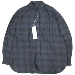 COMOLI 21AW Made in Japan Wool Silk Work Shirt U03-02010 1 PINK 