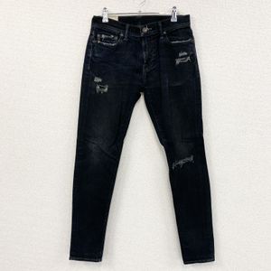 Abercrombie & Fitch denim jeans/pants, zip fly, indigo, size W30, vintage.