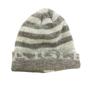 AIGLE Beanie/Knit Cap, Striped, Braun, Vintage