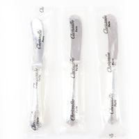 Unused item☆ Christofle Marly butter knife 3-piece cutlery set, silver, for women