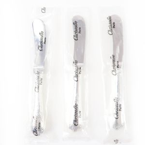 미사용품 ☆ Christofle 크리스토 풀 마리 버터 나이프 3 점 세트 칼 붙이 실버 여성