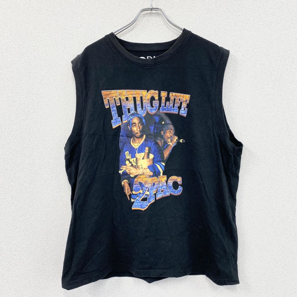 2PAC Tank top/Sleeveless Rapper T-Shirt, Black, Size 4L, Used | 日本二手精品 ...
