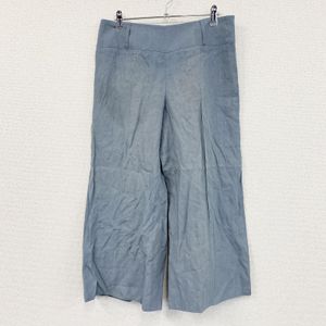 ARMANI COLLEZIONI wide-leg pants/easy pants, light blue, size 42, used.