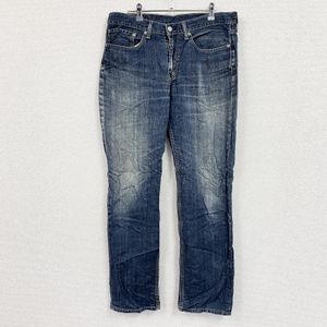 Levi's 514 denim pants/jeans, zip fly, indigo, size W34, vintage