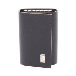 [Pre-owned] Dunhill SIDECAR Key Case D.HFP5020E Black Leather 6-Key Case for Men (New)