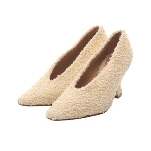[Used, Grade A] Bottega BOTTEGA VENETA Pumps, Boa Lining, Almond Toe, Beige, Other Pumps, Women's Pumps