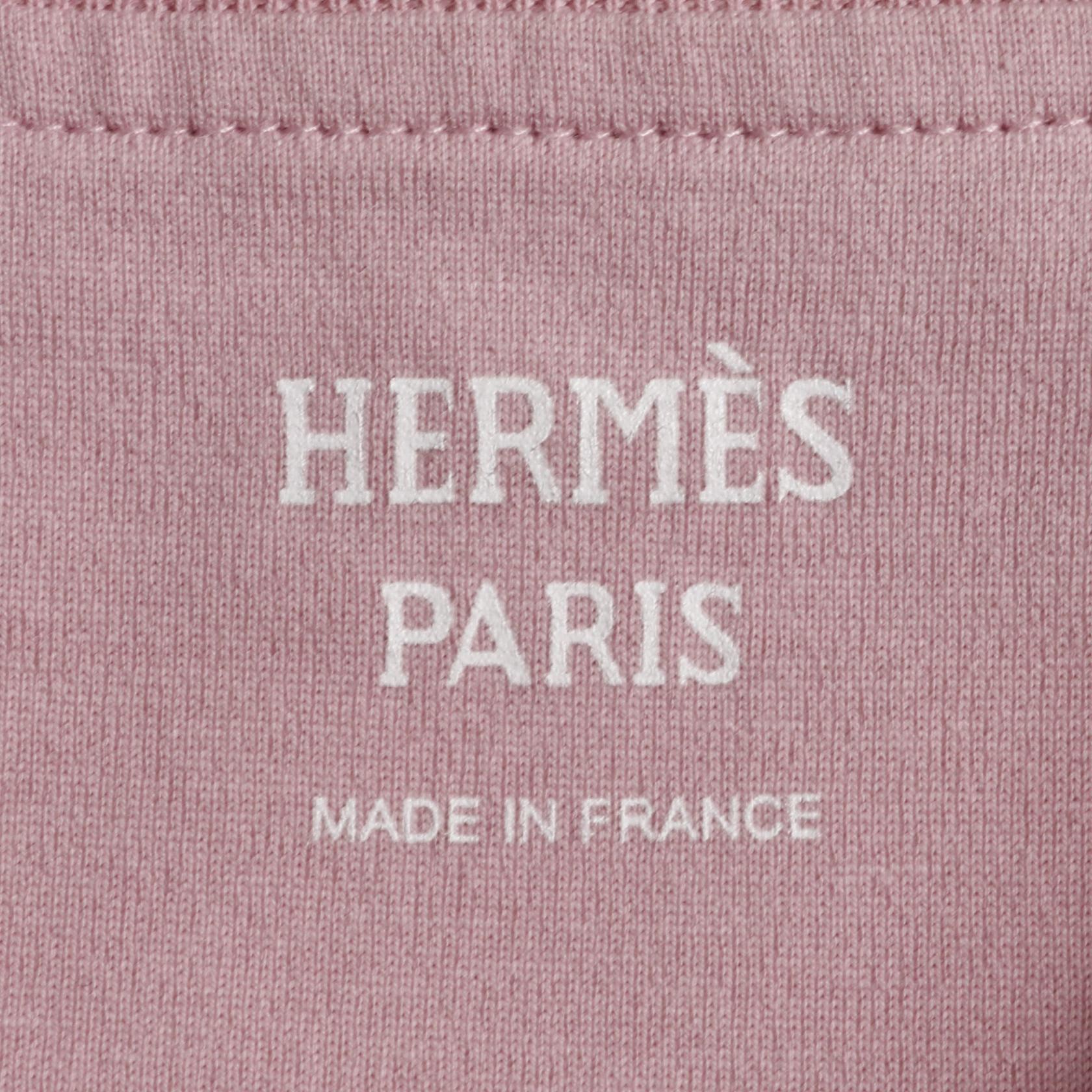 中古】 エルメス HERMES カットソー マイクロカルトゥッシュ FAUBOURG