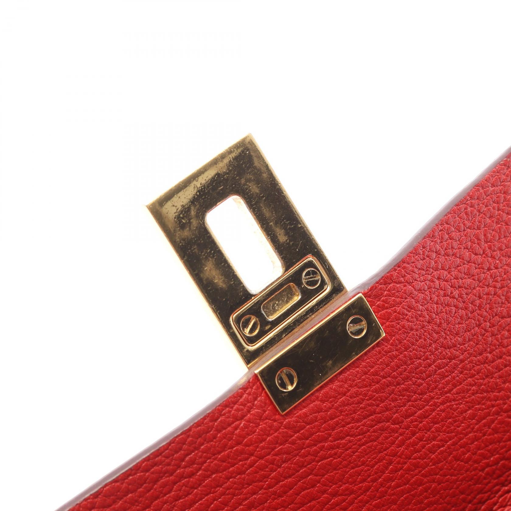 中古】 クロエ Chloe ショルダーバッグ ドリュー レッド レザー