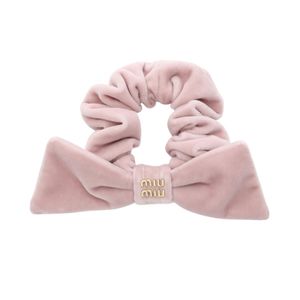 [Pre-owned] Miu Miu Metal Logo RIBON Scrunchie 5IF181068F0E18 Pink Other Hair Accessories Women's New