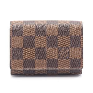 [Pre-owned] LOUIS VUITTON Business Card Holder Enveloppe Carte de Visite N62920 PVC Coated Canvas Enveloppe Carte de Visite