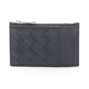 [Pre-owned] Bottega BOTTEGA VENETA Coin Case, Intrecciato Fragment Case, 814706VCPQ38803, Black Leather, Card Case, Men's, Brand New