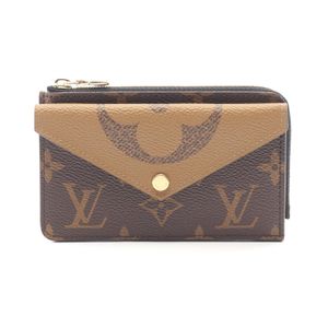 [Pre-owned] Louis Vuitton LOUIS VUITTON Coin Case Porte Cartes Rect Verso with Keyring M81303 Leather Porte Cartes Romy Women's Used A