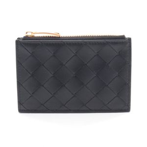 [Pre-owned] Bottega BOTTEGA VENETA Coin Case, Intrecciato, 806032VCPP38425, Black Leather, Intrecciato Coin Case, Men's, Brand New