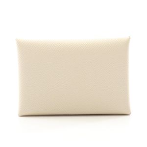 [Pre-owned, Used] Hermes Calvi Duo Cle Leather Coin Case for Women, Used A