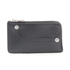 [Pre-owned] LOEWE coin case, Panta coin card holder, C643Z40XAK1100, black leather, card case, women's, brand new.