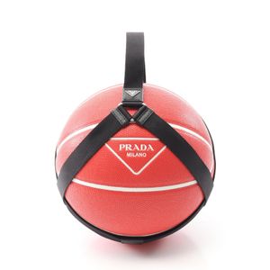 【二手】Prada PRADA 三角形标志篮球 2XD0072DTKF0011RED橡胶篮球 男女通用 全新