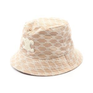 [Pre-owned] CELINE Triomphe Bucket Hat AA0A4234X18PTM Beige Other Hats Women's New