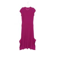 hermes knit dress New S24 Hermes En Desordre Finesse Long Silk Knit Dress Navy Bleu Noir White 38