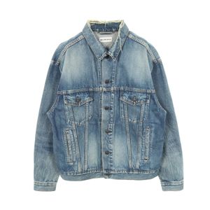 中古】 バレンシアガ BALENCIAGA カーディガン ロゴ 総柄 Vネック 