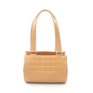 [Pre-owned] Chanel CHANEL Handbag Chocolate Bar Beige Leather Chocolate Bar Mini Boston Bag Women's Used B