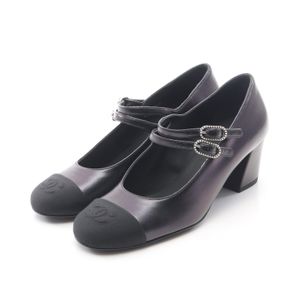 [Pre-owned] Chanel CHANEL Pumps Mary Jane G45696 Black Lambskin (Sheepskin) Mary Jane Women's Unused