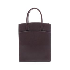 [มือสอง, สภาพใช้งานแล้ว] กระเป๋าถือ Hermes รุ่น Bus Up Ebene หนังสีขาว สำหรับผู้หญิง สภาพใช้งานแล้ว
