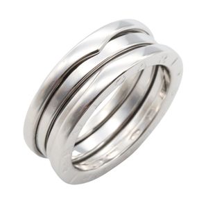 [Pre-owned] Bulgari BVLGARI Ring - B-zero1 3-band Ring 346583 K18WG (White Gold) B-zero1 3-band Ring Unisex Used A