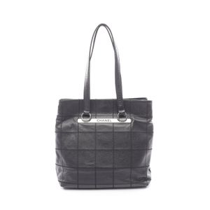 [Pre-owned] Chanel CHANEL Tote Bag Chocolate Bar Black Calfskin (Cowhide) Chocolate Bar Shoulder Tote Women's Used A