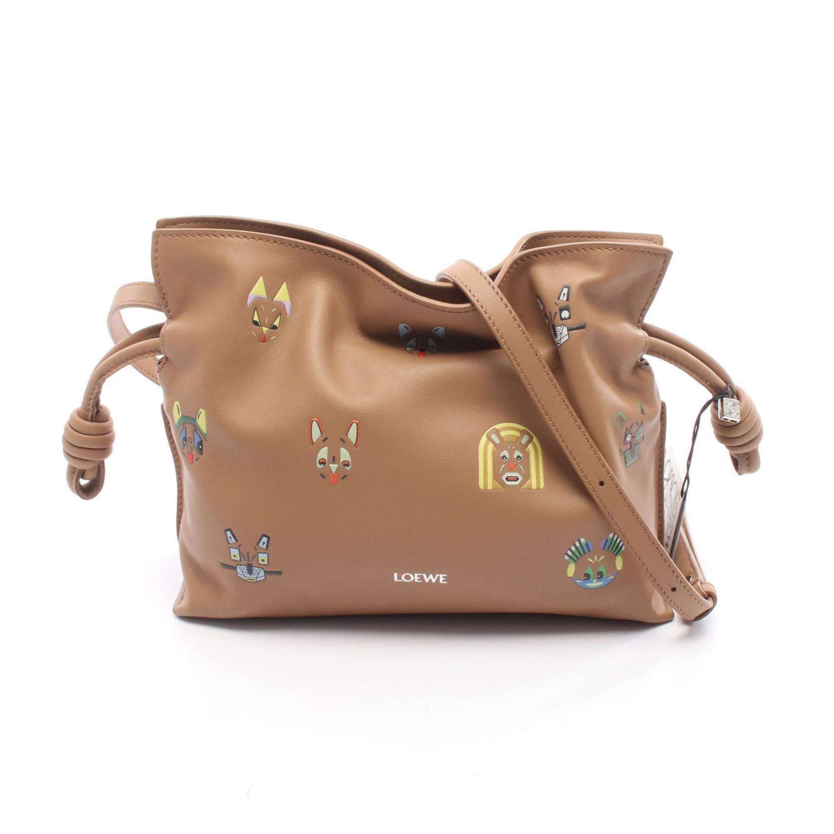 ロエベ LOEWE フューチャリスト キャット フラメンコ ミニ ショルダーバッグ バッグ レザー レディース ブラウン系 / マルチカラー A411FC2XAC 【新品】 LOEWE - ロエベ LOEWE フューチャリスト キャット フラメンコ ミニ
