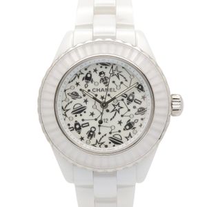 [มือสอง] นาฬิกา Chanel J12 Cosmic H7990 ตัวเรือนเซรามิกสีขาว สำหรับผู้หญิง - สภาพใช้งานแล้ว (เกรด A)