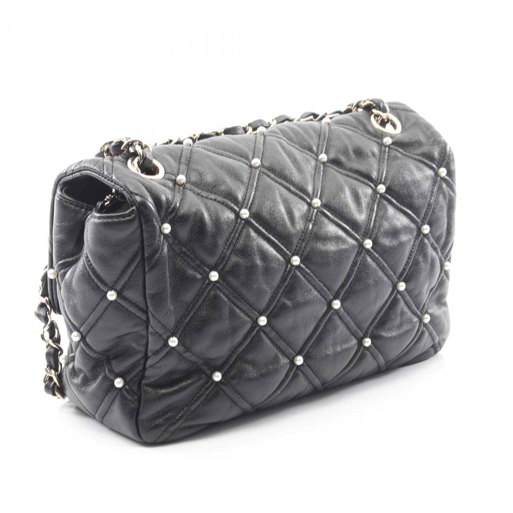 シャネル CHANEL マトラッセ 人工パール ショルダーバッグ バッグ ラムスキン（羊革） レディース ブラック系 AS1202 【中古】 楽天市場】【3万円OFFクーポン対象】シャネル CHANEL マトラッセ 人工