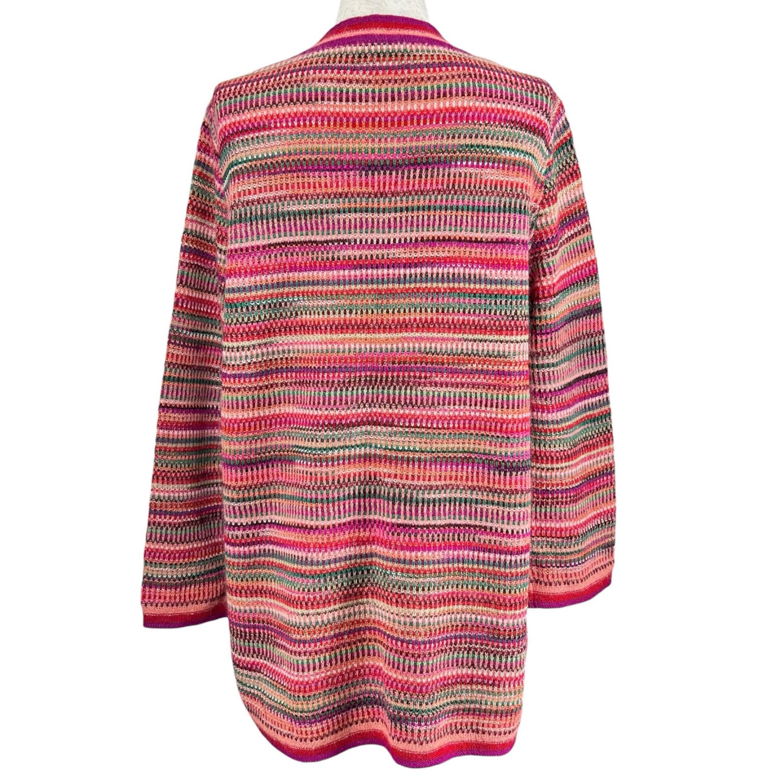 極美品△Missoni ミッソーニ ウール モヘア マルチストライプ柄 長袖