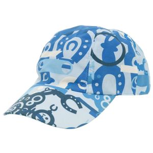 Excellent condition Hermes baseball cap, robot design, Sellier button, blue, hat, blue, 1348 [Used] HERMES