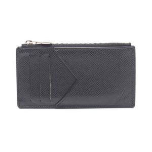 [Used, Second-hand] Louis LOUIS VUITTON Coin Case, Coin Card Holder, Taiga Ardoise M62914, Noir Leather, Coin Card Holder, Men's, Used B