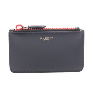 [Used, Second-hand] GIVENCHY Coin Case, Black Leather, Men's Coin Case, Used A