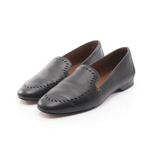 [Used, Second-hand] Hermes HERMES Pumps BK Leather Slip-on Women's Used B