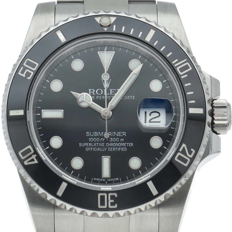 Rolex Submariner Date Watch 116610LN, Warranty Card, Stainless