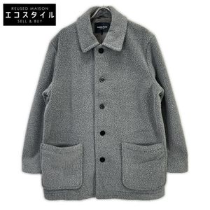 파파스 【플러스】 그레이 포라테크 비비보아 프리스 하프 코트 L 【중고】