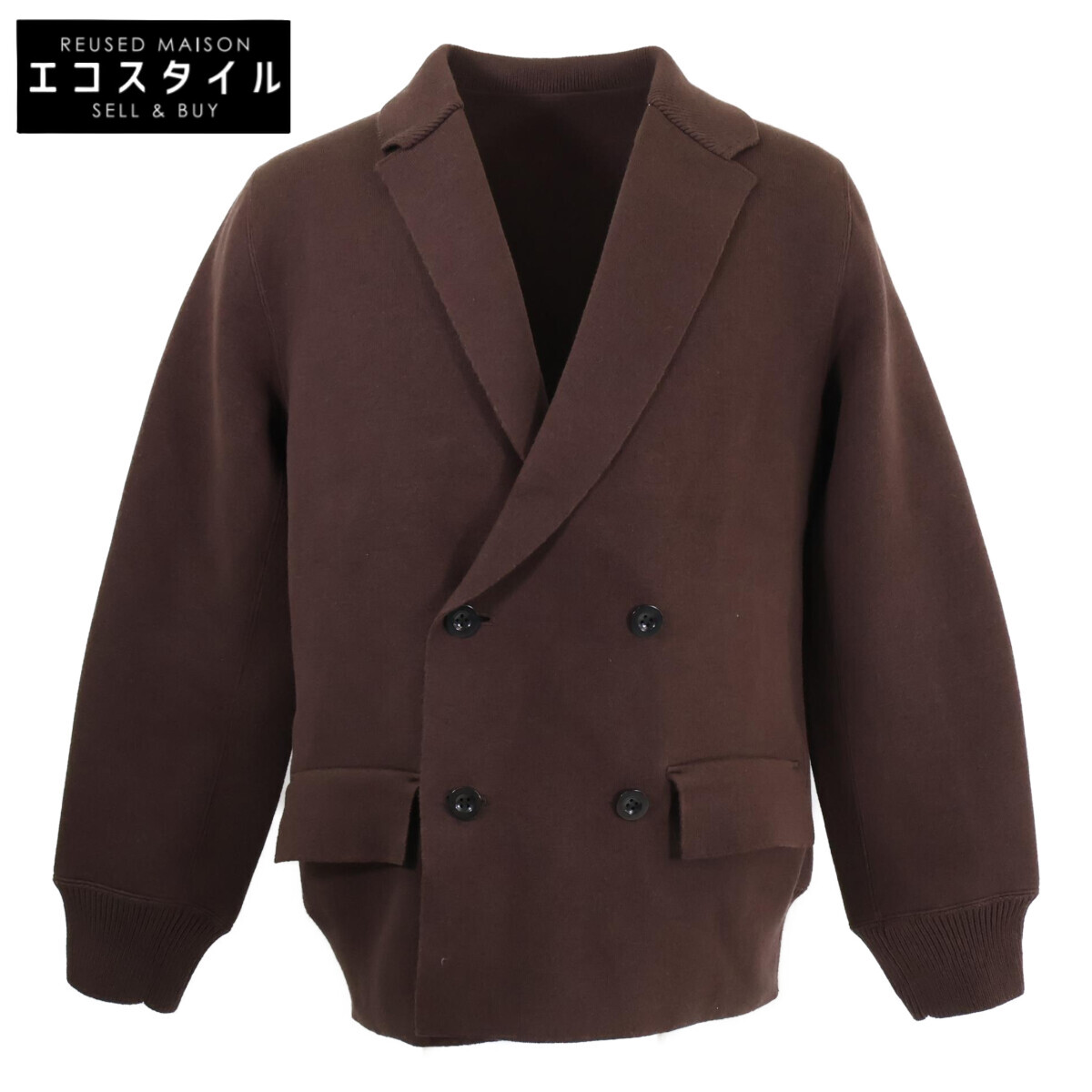 sacai サカイ 新品同様 26-03937M Cotton Cashmere Knit Jacket 1 Sacai Cotton Cashmere Knit Jacket, Size 1 (Like New) [Used] (Model