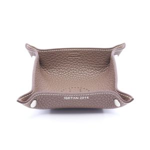 【二手】爱马仕 Videpoche Mini Tray H311776M 01 Etoupe 皮革 Videpoche Mini Mise et Lance/H Evelyne Etoupe 女士