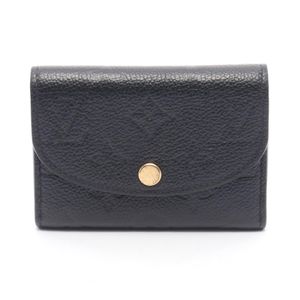 [Pre-owned] Louis LOUIS VUITTON Portemonnaie Rosalie Coin Case, Monogram Empreinte, Noir, M81455, Noir Leather, Women's