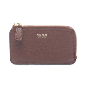 [Used, Second-hand] Tom TOM FORD Coin Case Fragment Case Y0238T Dark Braun Leather Fragment Case Men's Used A