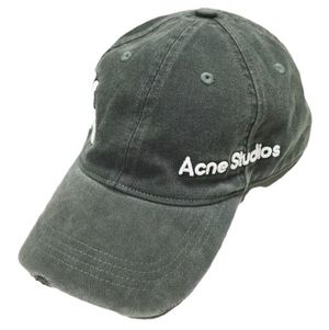 Acne Studios x Kappa 25SS Special Edition Twill Logo Cap 6-Panel Baseball Cap SP-UX-HATS000013 ONE SIZE (59cm) BLACK Hat [Used] [Acne Studios × Kappa]