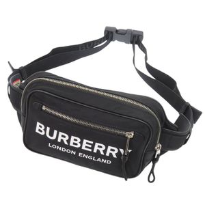 Excellent condition Burberry logo black body bag/waist bag, black, 0491 [Used] BURBERRY Men's